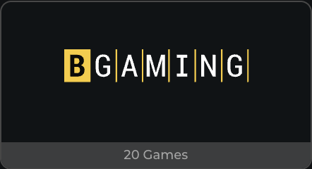 Wildies Slots - BGaming titles, 20 games BGaming logo with 20 games among the Wildies slots