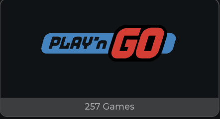 Wildies Online Casino Play'n GO slots - 257 games Play'n GO logo with 257 games at Wildies Online Casino
